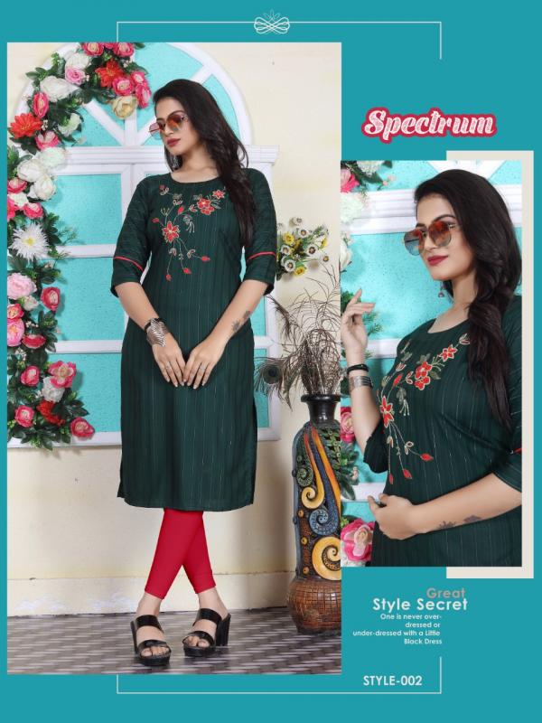 Aagya Spectrum Rayon Designer Exclusive Kurti Collection